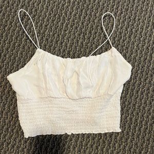 white crop top